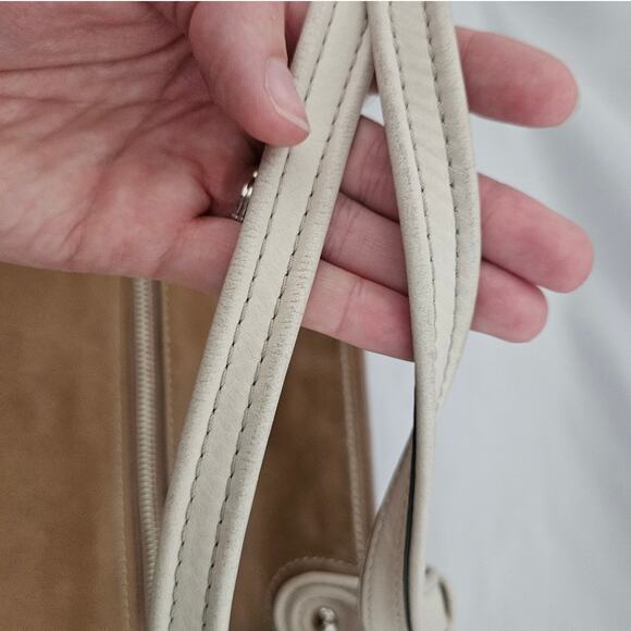 Coach Poppy Glam Brown Leather Large Spectator Tote 18998 Shoulder Purse Basic - Picture 5 of 8